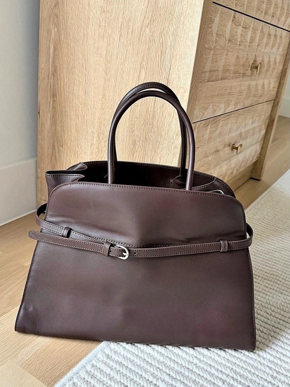 Brown leather Tote Like New
